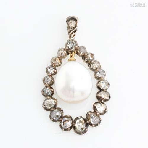 A Diamond and Pearl Pendant