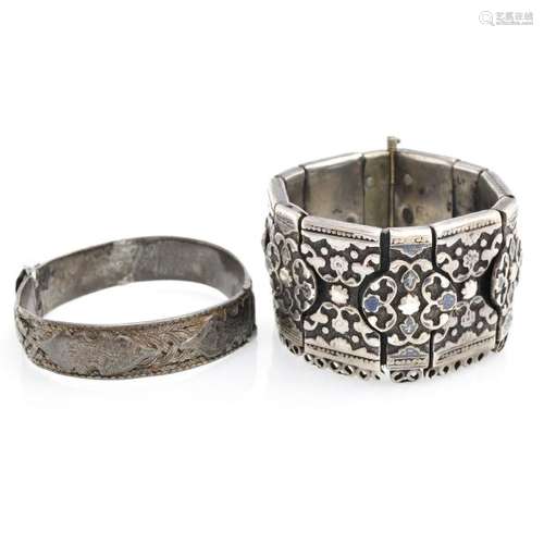 Two Silver Bracelets