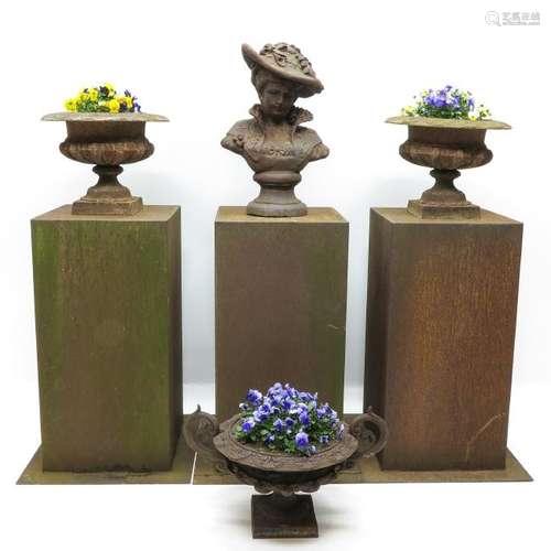 A Wonderful Collection of Cast Iron Garden Decor