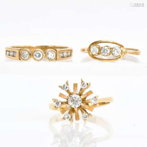 Three Ladies Diamond Rings