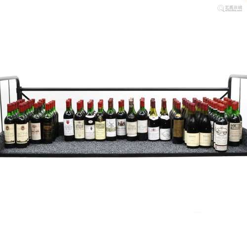 A Collection of Seventy-Nine Bottles of Wine