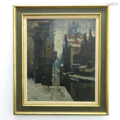 An Oil on Canvas Signed J. Korthals