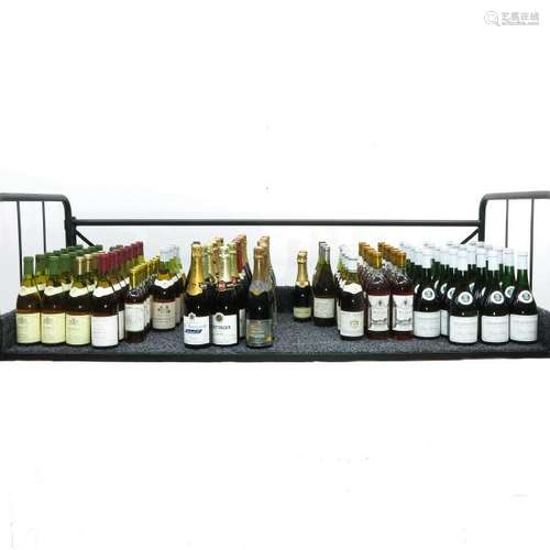 One Hundred Five Bottles of Wine and Champagne