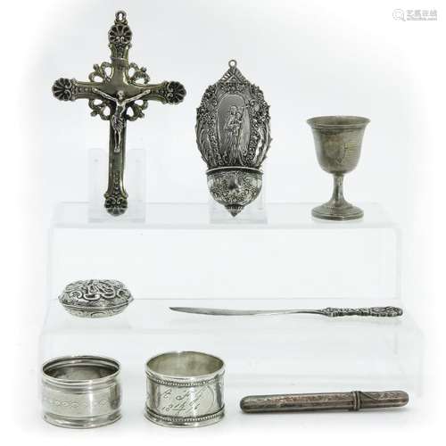 A Collection of Diverse Silver Items