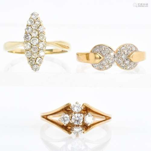 Three Ladies Diamond Rings