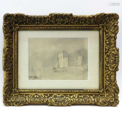 A Water Color Signed A. Schelfhout