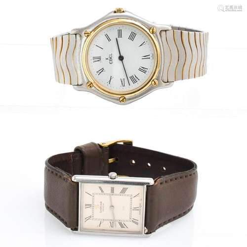 Two Mens Watches Including Ebel and Sarcar