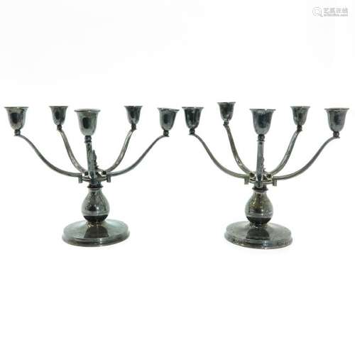 A Pair of Candleabra