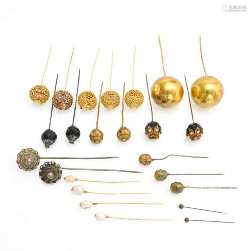 A Diverse Collection of Dutch Hat Pins