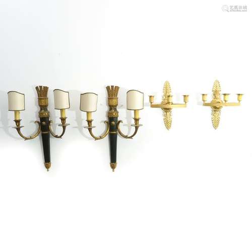 Two Pair of Wall Sconces