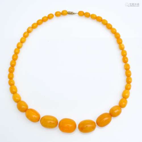 A Yellow Beaded Neckalce