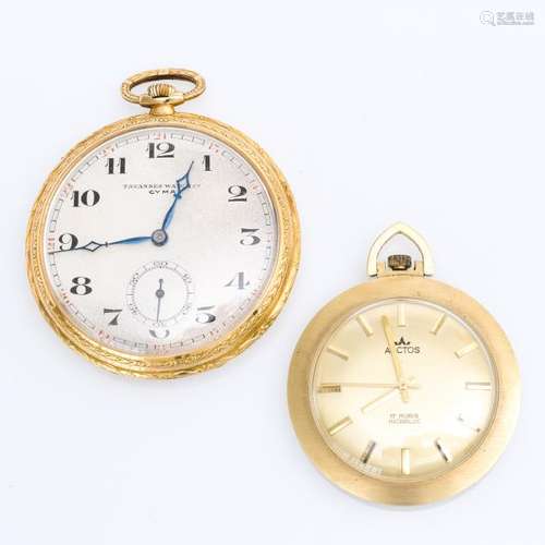 Two Mens Gold Pocket Watches