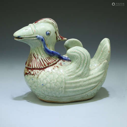 A Chinese Blue and White Porcelain Bird Decoration