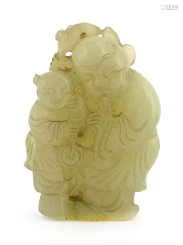 A Chinese jade carving