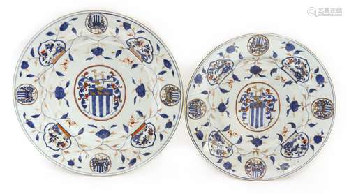 Two Chinese export Imari chargers