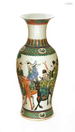 A Chinese famille verte vase