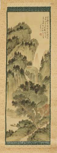 A Chinese hanging scroll