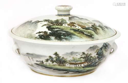 A Chinese bowl and cover