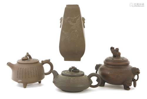 A collection of Yixing Zisha ware