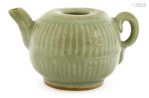 A Chinese Longquan celadon teapot