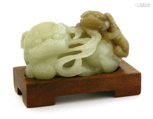 A Chinese jade carving