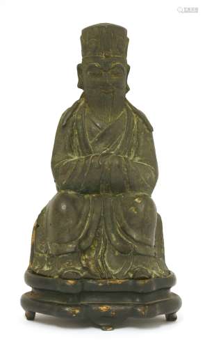 A Chinese bronze figure