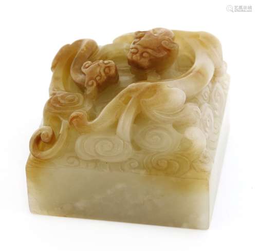 A Chinese jade seal