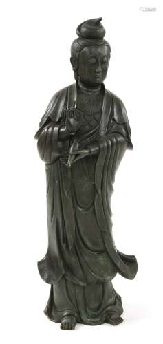 A large Chinese bronze figure