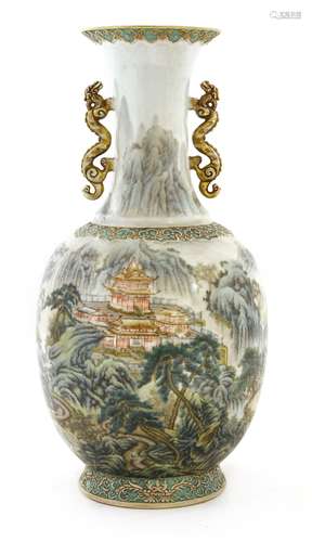 A Chinese porcelain vase