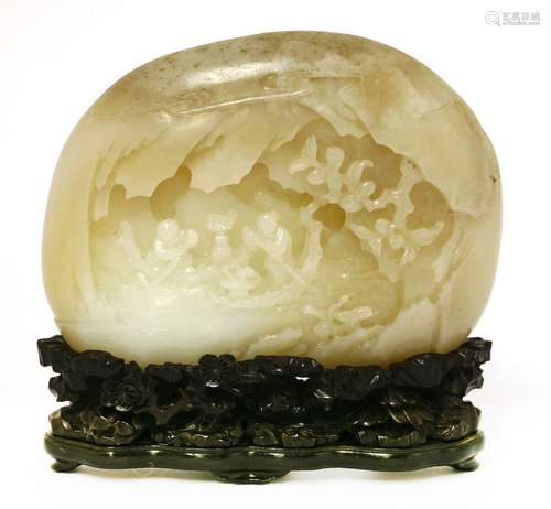 A Chinese jade carving