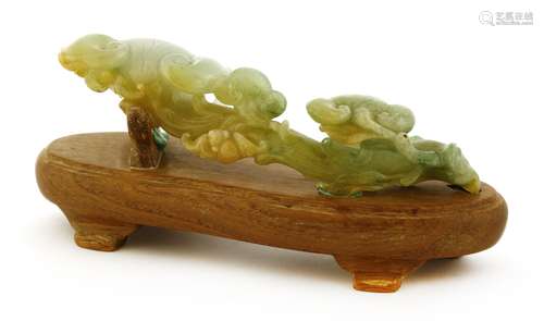 A Chinese jadeite carving