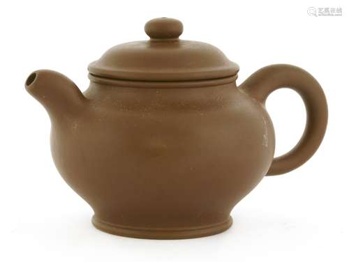 A Chinese Yixing ware teapot