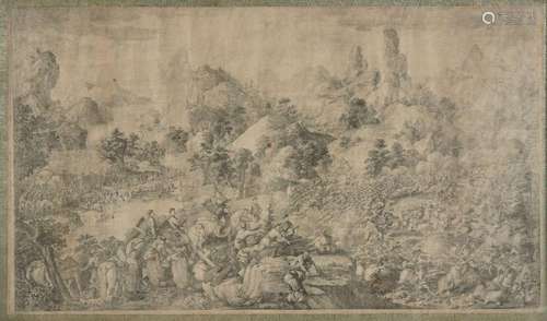 GRAVURE DES CONQUÊTES DE L'EMPEREUR QIANLONG, CONQUÊTE DU NORD-OUEST, PAR GIUSEPPE CASTIGLIONE, IGNATIUS SICHELBARTH, JEAN DENIS ATT..