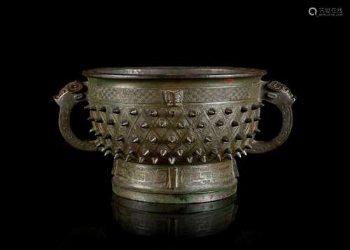 VASE GUI EN BRONZE, Chine