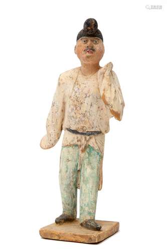 Tang dynasty terracotta figure of a standing man