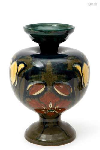 A Dutch art nouveau Rozenburg pottery vase