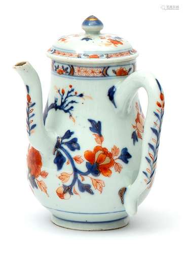 A Chinese imari chocolate pot