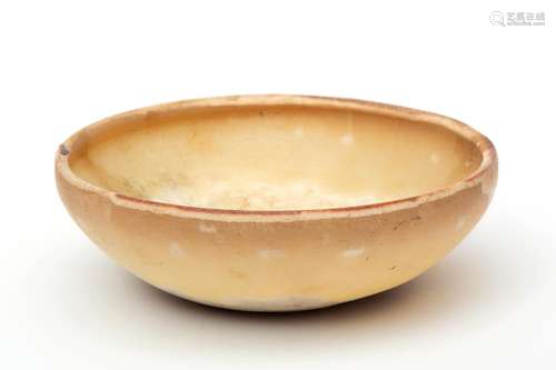 An Egyptian alabaster bowl, Thebes