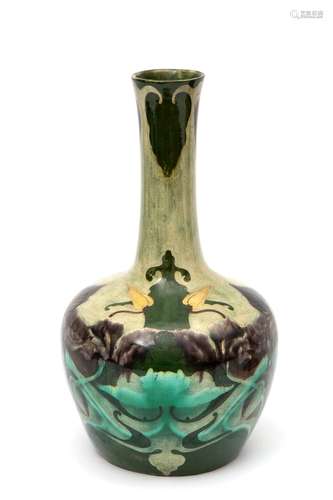 A Dutch art nouveau pottery vase, Wed. Brantjes Purmerend