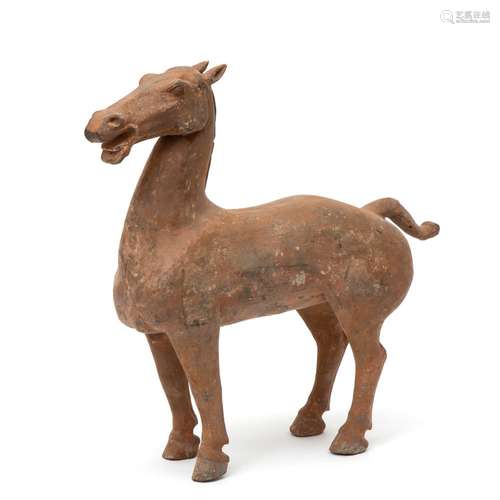 Han dynasty terracotta figure of a horse