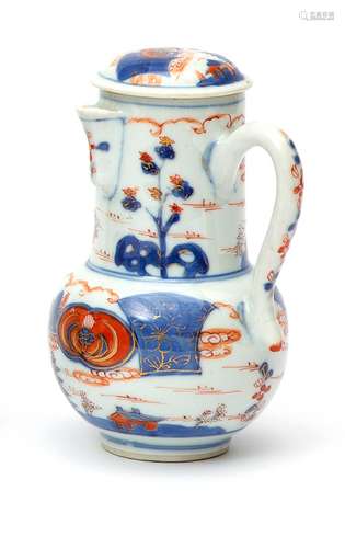 A Chinese imari chocolate pot