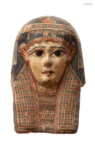 An Egyptian mummy mask