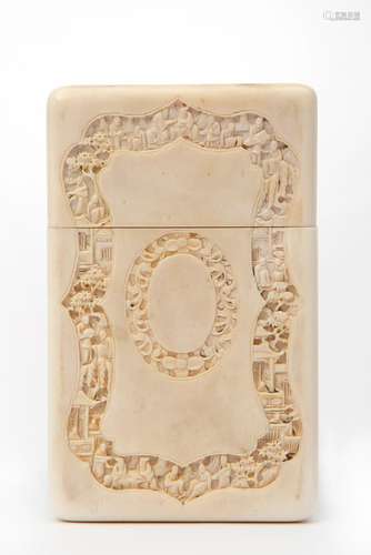 A Cantonese ivory card case