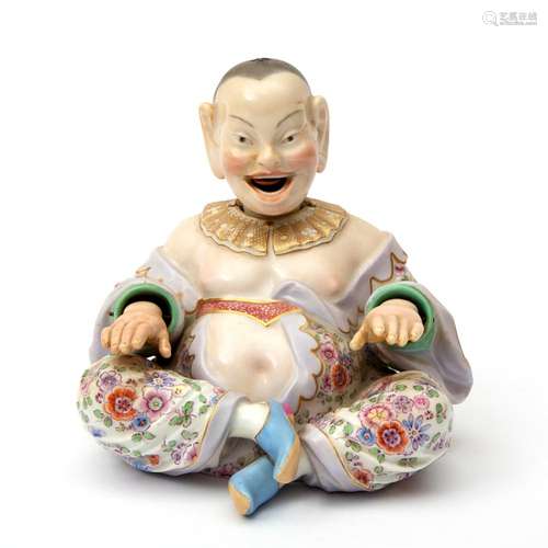 A Meissen nodding pagoda figure