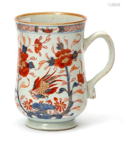 A Chinese imari beer tankard