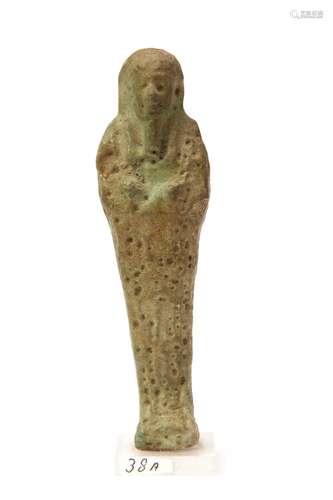 An Egyptian green faience Ushabti