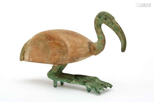 Bronze figure of an ibis