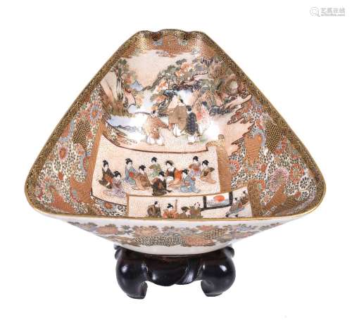A Satsuma shaped bowl
