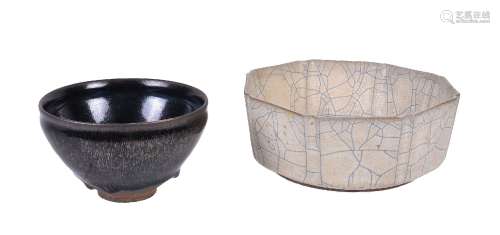 A Chinese Jian type 'oil spot' bowl