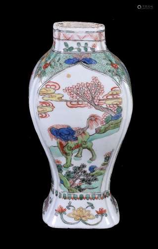 A Chinese Famille Verte vase